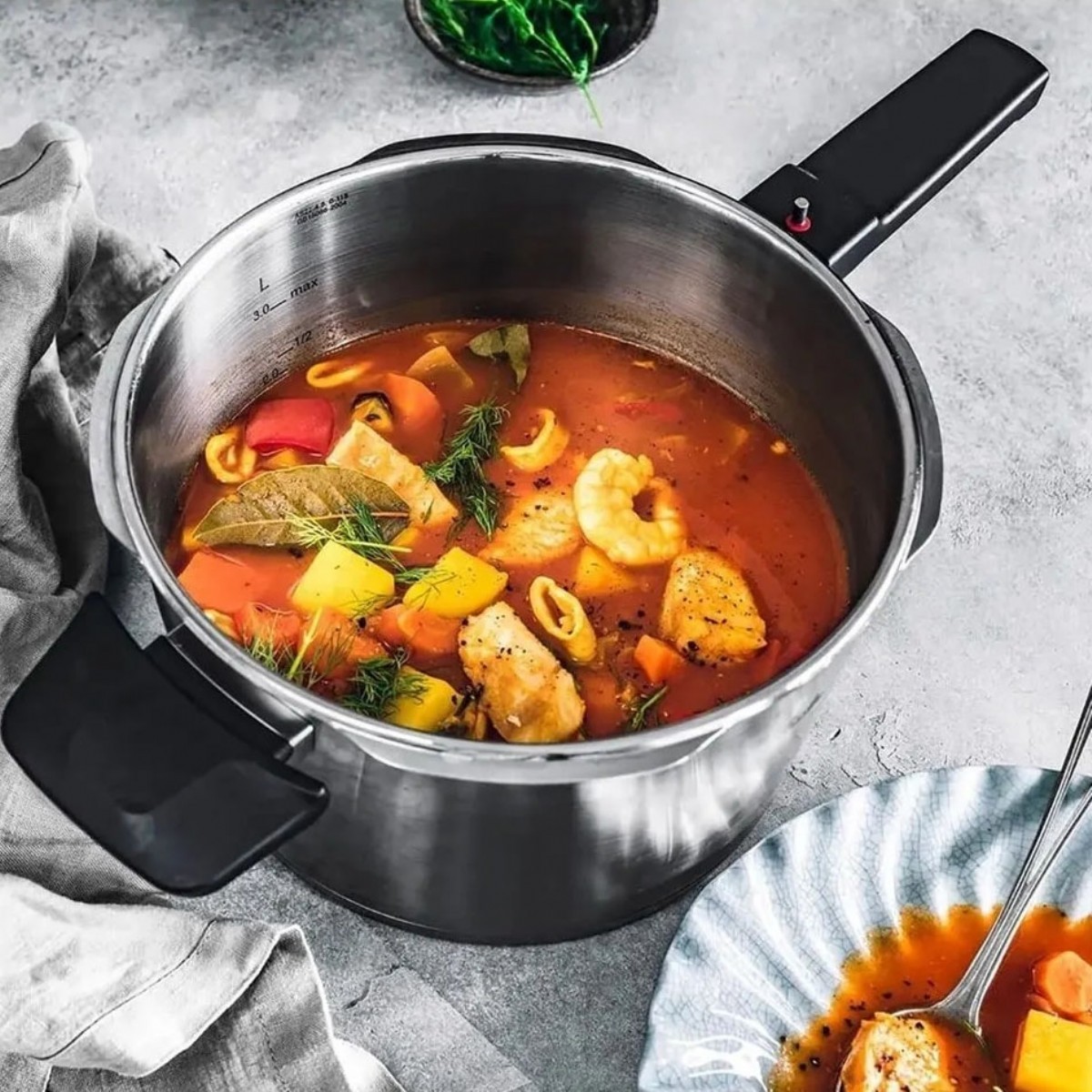 Fissler Düdüklü Tencere 6Lt 3.5Lt Vitavit Premıum Ten Fs60241013080