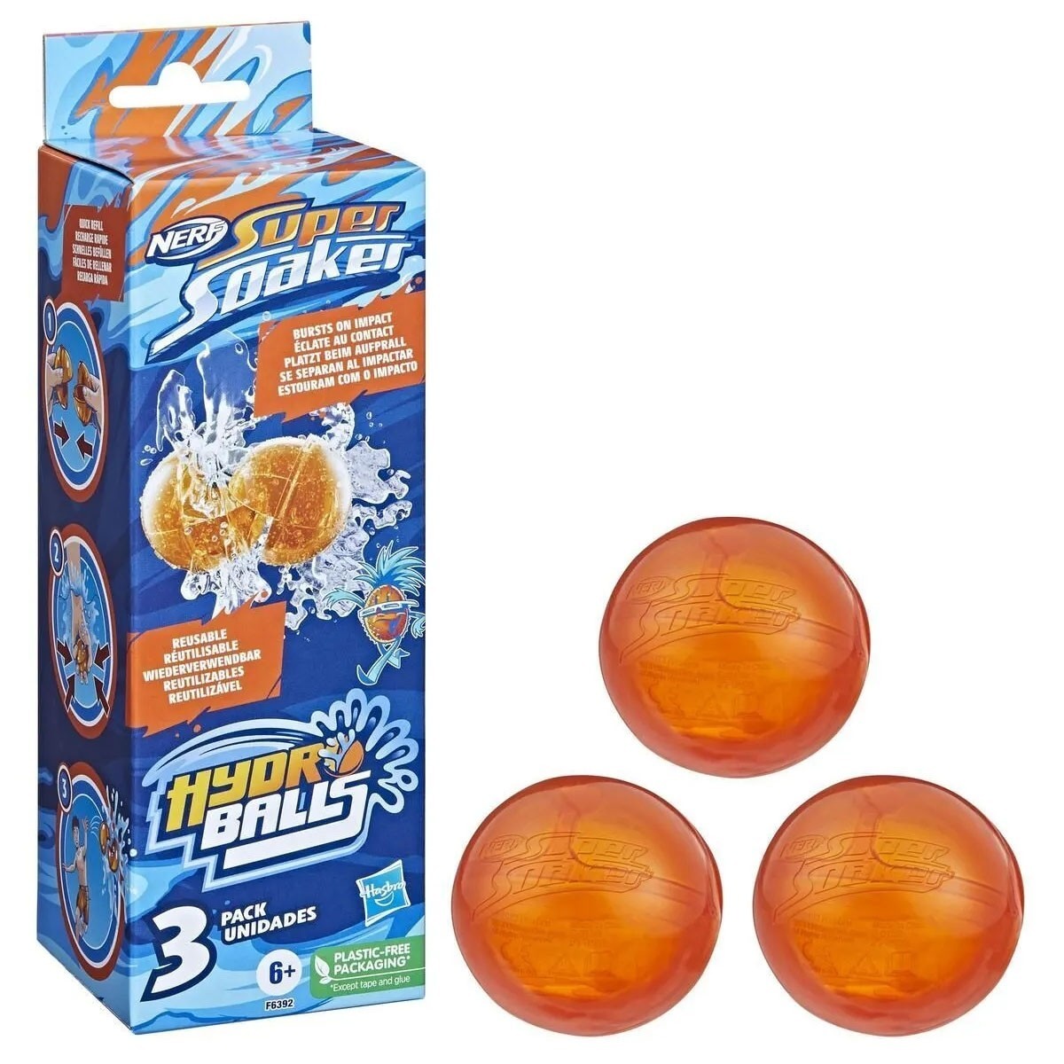 Hasbro Nerf Su Topları Süper Soaker Hydro Balls 3 Pk HAS-F6392