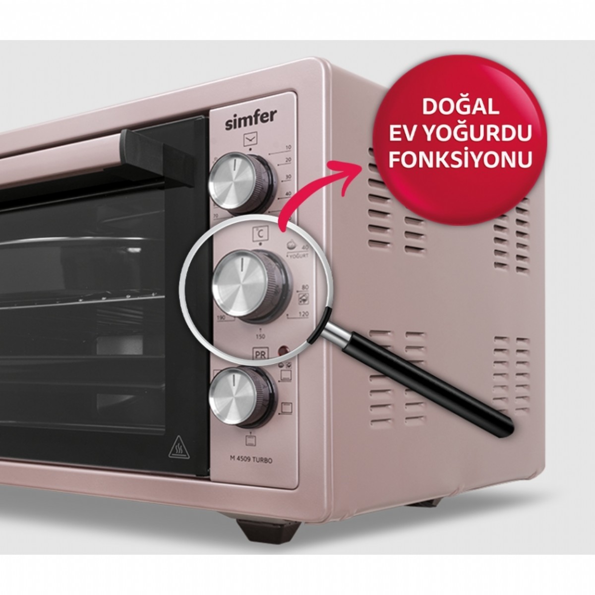 Simfer Midi Fırın 4509 45Lt Rosegold